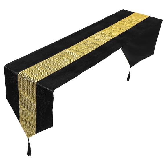 LOLIPPYY Rhinestone Wedding Table Runner with Tassels, Elegant Party Table Decoration for Special Events