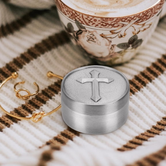 LOLIPPYY Vintage Alloy Mini Pill Case Box for Girls, Desktop Decoration, 1 Piece