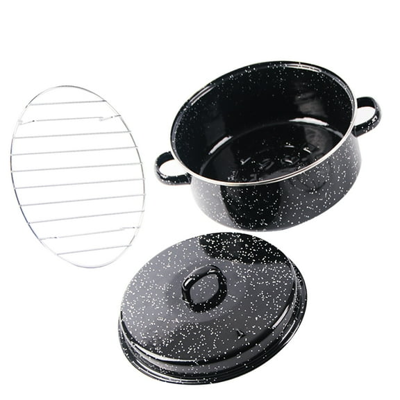 LOLIPPYY Roasting Pan for Potatoes Enameled Multi Function Roasting Pot 1Pack