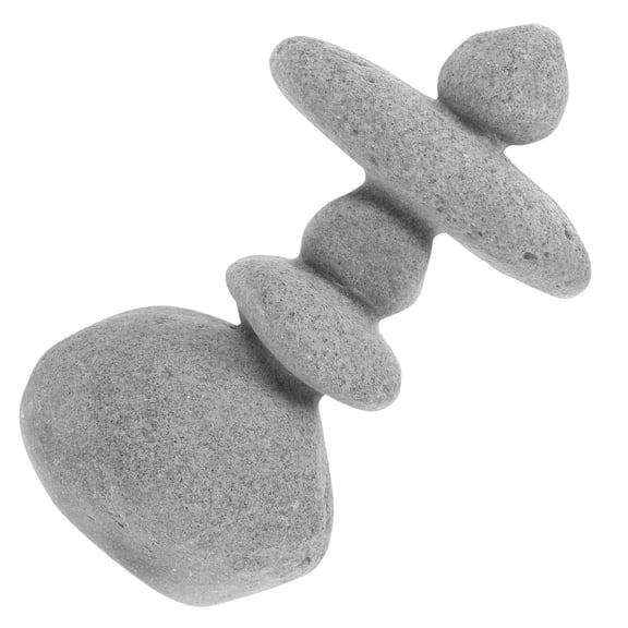 LOLIPPYY Rock Statues For Garden Rock Ornament Grey 1Pack Micro Landscape Rockery Outdoor