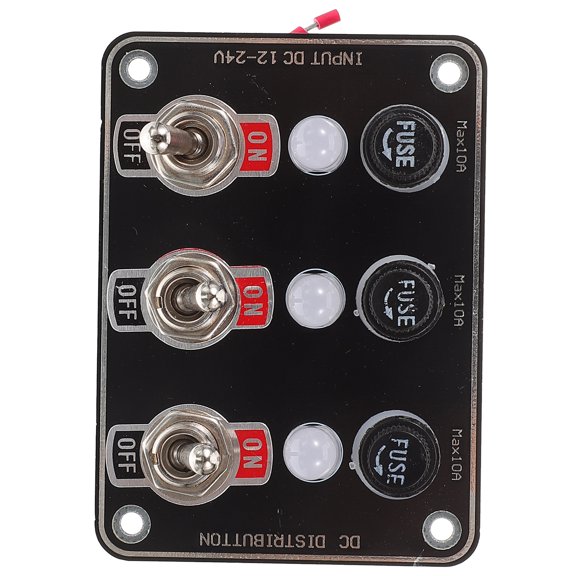 LOLIPPYY Rocker Switch Panel with LED Light for Car and Truck Installation with Durable Plastic Metal Material
