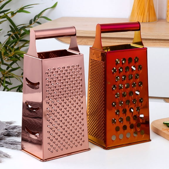 LOLIPPYY Rose Stainless Steel Kitchen Grater with Non- Handle for Easy Vegetable and Fruit Grating