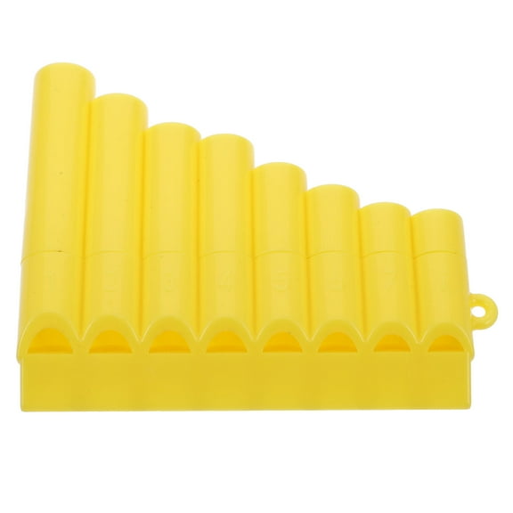 LOLIPPYY Rosy Plastic Pan Flute in C Key, Traditional Style Portable Musical Instrument for Beginner Musicians