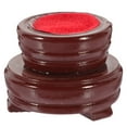 thumbnail image 1 of LOLIPPYY Wooden Rotary Display Stand with Stable Crystal Base Brown 1 Set for Home Decor, 1 of 8