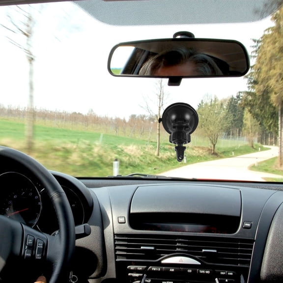 LOLIPPYY Rotatable Car Dash Camera Suction Cup Mount Black Universal Fit Easy Install