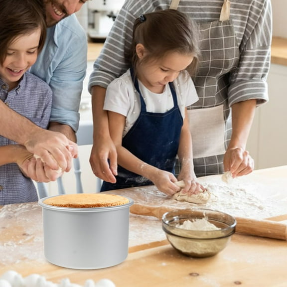 LOLIPPYY Nonstick Round Cake Pan with Removable Bottom, Aluminum Alloy for Easy Cake Release and Baking