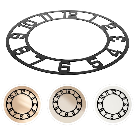 LOLIPPYY Round Wall with Clear Numbers, Modern Decorative Circle Design for Home and Living Room