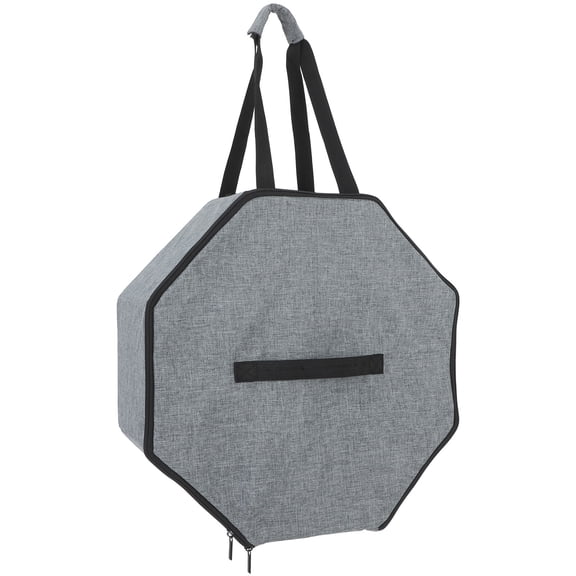 LOLIPPYY Foldable Light Grey Cowboy Hat Storage Box with Dustproof Lid for Travel and Organization