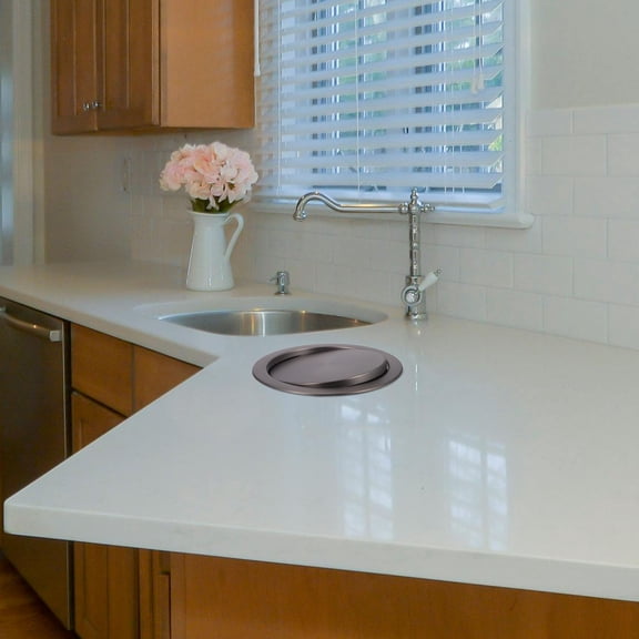 LOLIPPYY Round Garbage Lid Trash Can Replacement Lid Light Grey Scratch Resistant 1Set