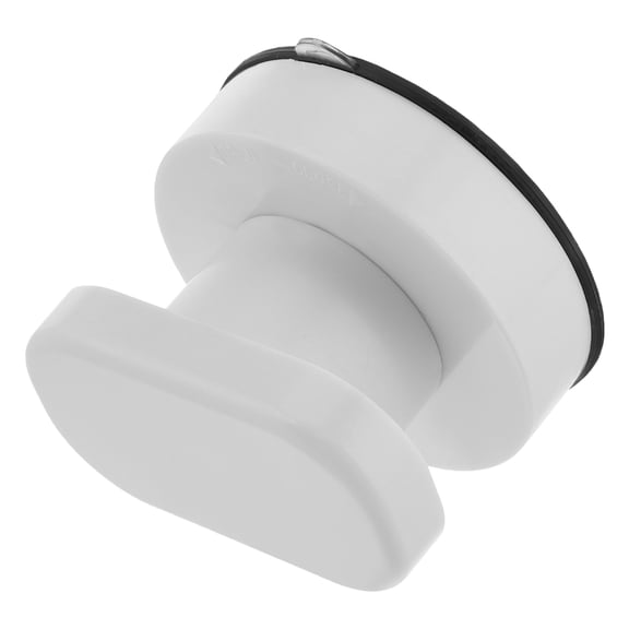 LOLIPPYY Round Glass Door Handle White Plastic 1Pcs Ergonomic Grip for Bathroom Upgrade