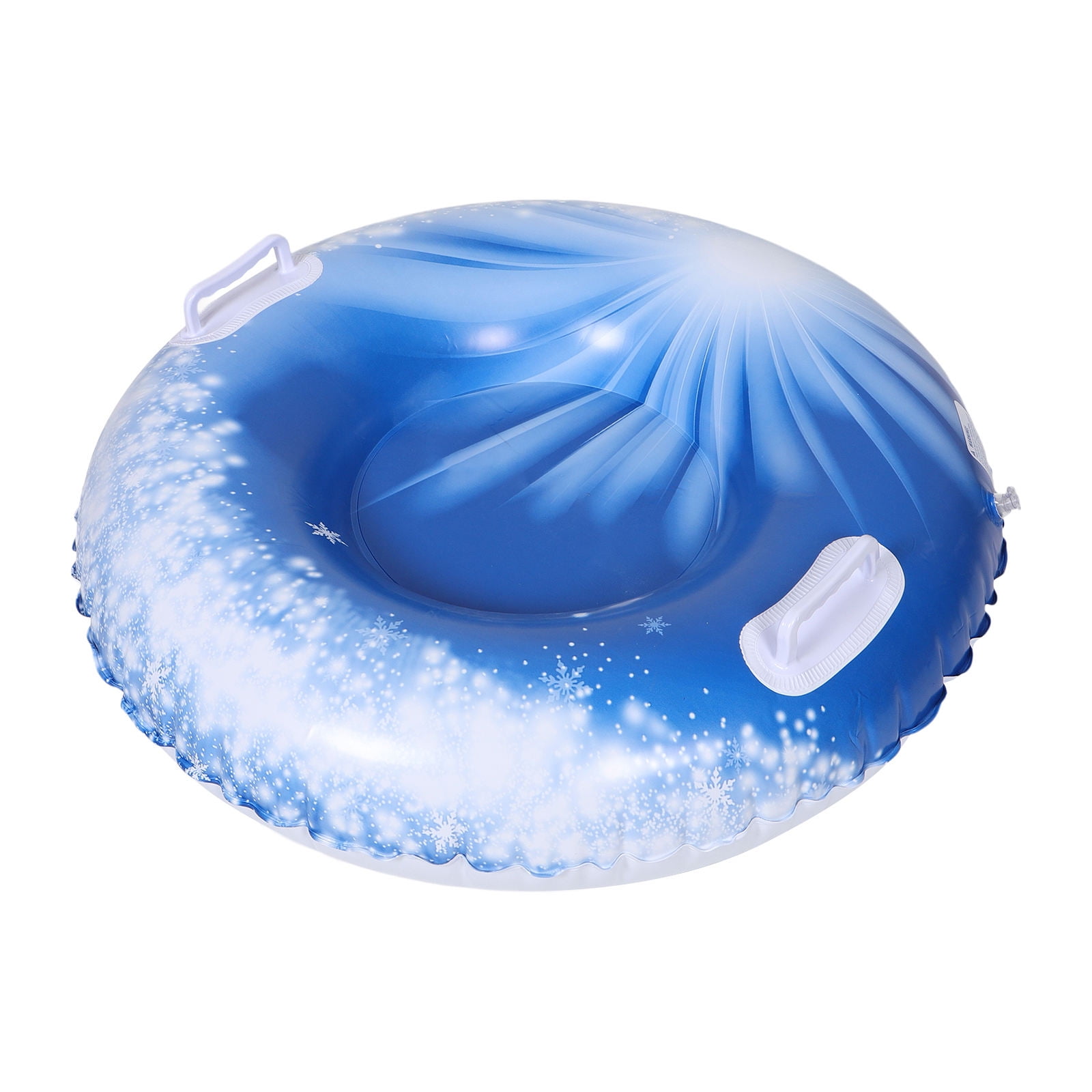 LOLIPPYY Round Inflatable Sled for Snow Tubing PVC Heavy Duty Outdoor ...
