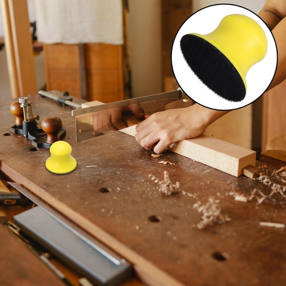 LOLIPPYY Round Pu Hand Sanding Block Foaming Sanding Tool For Projects Reusable Polishing Pad For Smooth Finishing