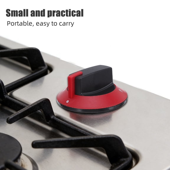 LOLIPPYY Round Red Gas Stove Knob Replacement for Cooktop Burner Controls with Wide Compatibility and Easy Installation