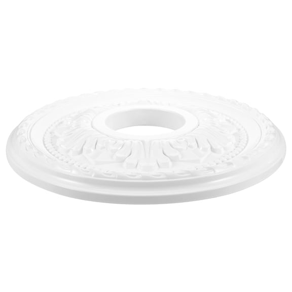 LOLIPPYY Round White Ceiling Medallion Ring for Light Fixtures with Easy Installation and Durability
