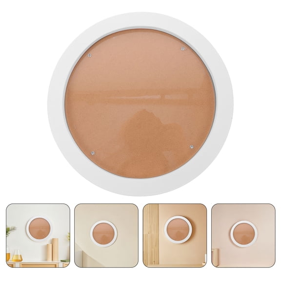 LOLIPPYY White Round Wooden Embroidery Hoop Frame, Circular Craft and Art Display Frame for Wall Hanging Projects
