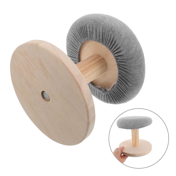 LOLIPPYY Round Wooden Ironing Platform for Precise Collar and Garment Pressing At Home