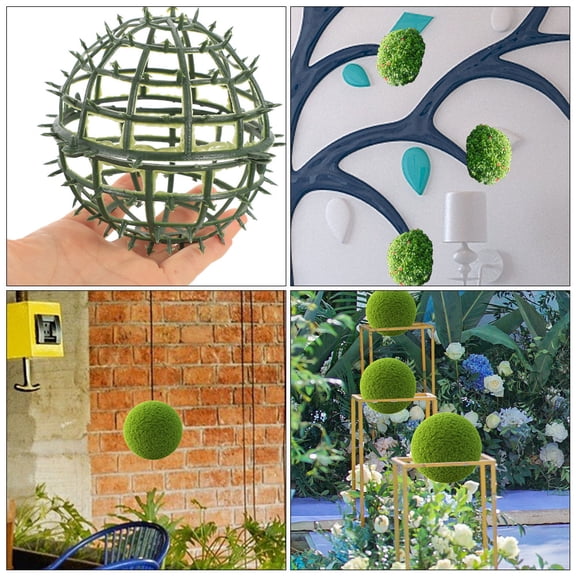 LOLIPPYY Rtificial Plant Topiary Balls Holder Rack 3pcs Round Topiary Boxwood Balls Support For Wedding Home Garden Dec