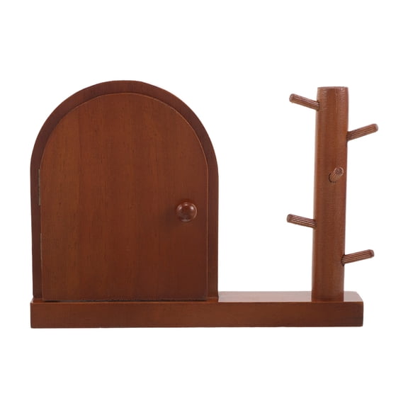 LOLIPPYY Rustic Dark Brown Wooden Light Switch Cover Plate for Decorative Wall and Door Outlet