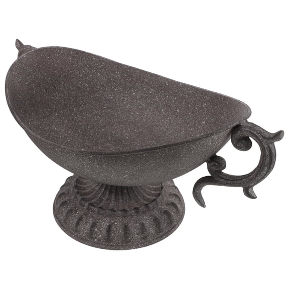 LOLIPPYY Rustic Iron Urn Planter for Indoor and Outdoor Floral Arrangement Display