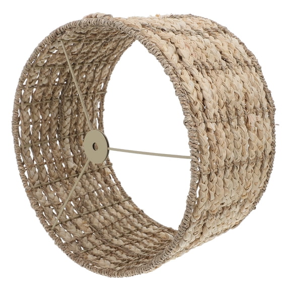 LOLIPPYY Rustic Beige Seagrass Drum Lamp Shade Natural Woven Material for Dining Room Living Room Bedroom Decor
