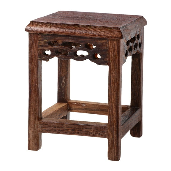 LOLIPPYY Rustic Wooden Plant Pedestal Stand for Indoor Use Flowerpot Holder and Display Rack