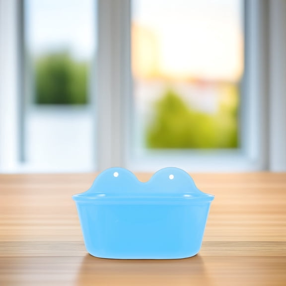 LOLIPPYY Safe Bird Bath Sky Blue Plastic 1 Set Hanging Design for Parrots