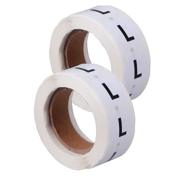 LOLIPPYY Safe White Round Clothing Size Sticker Label Self Adhesive for Clothing Size Identification