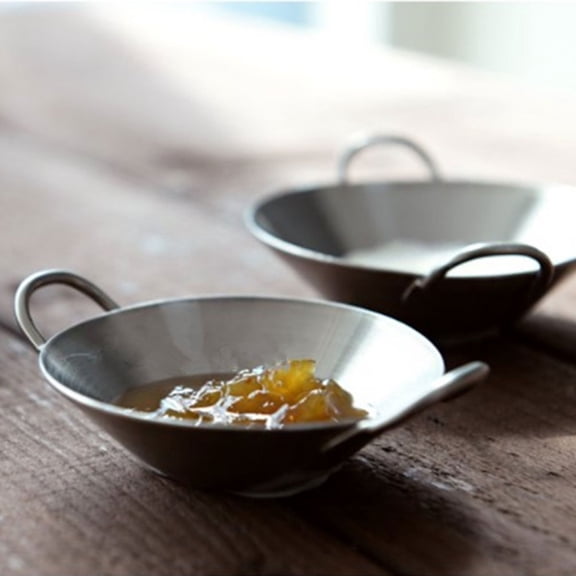 LOLIPPYY Sauce Dishes for Dipping Stainless Steel Round Plate for Snack Serving 1Pack