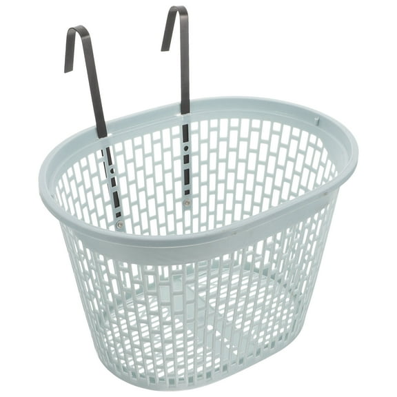 LOLIPPYY 1-Pack Grey Plastic Rectangular Scooter Basket for Adult Cycling and Shopping Convenience