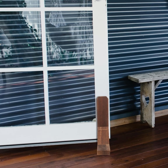 LOLIPPYY Brown Wooden Screen Stand Support Brackets for Room Partition, 1 Set for Home and Office Use