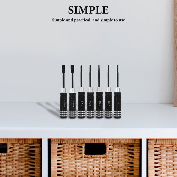 LOLIPPYY Screwdriver Adjustment Tools Kit with Steel and Aluminum for Rc Model Repairs