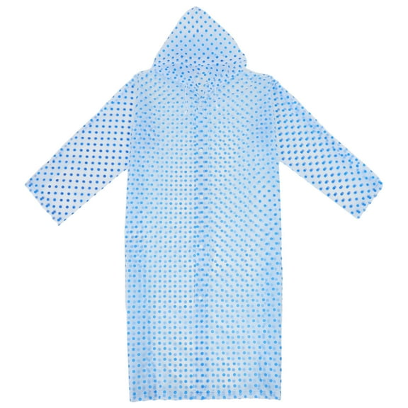 LOLIPPYY Transparent EVA Rain Poncho with Hood, Unisex Coat for Outdoor Activities, 1 Set