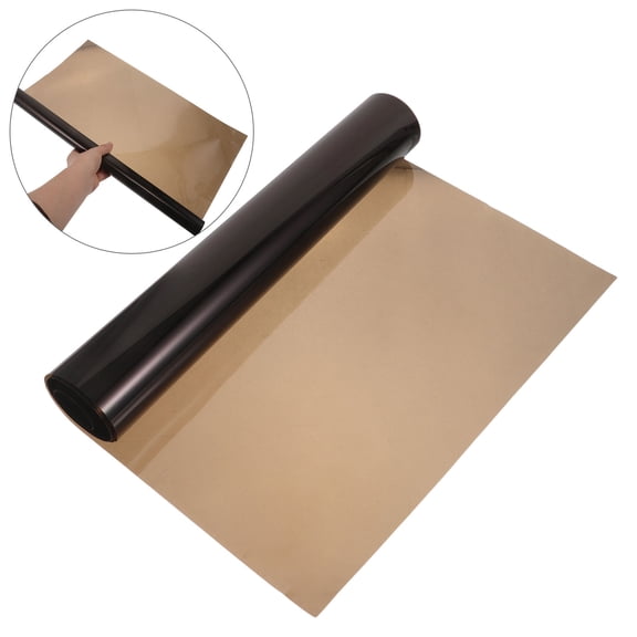 LOLIPPYY Self Adhesive Decorative Window Film Dark Brown with Heat and Uv Protection for Glass