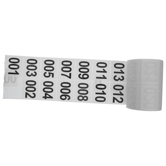 LOLIPPYY Self Adhesive Number Labels Roll for Home Use with Consecutive Numbering System