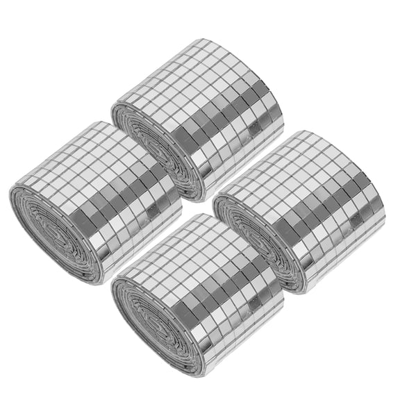 LOLIPPYY Self Adhesive Silver Acrylic Mirror Tiles for DIY Crafts and Picture Frame Decor