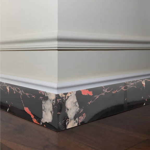 LOLIPPYY Self-Adhesive PVC Skirting Board Stickers for Wall Molding Trim, Decorative , Easy to Install and
