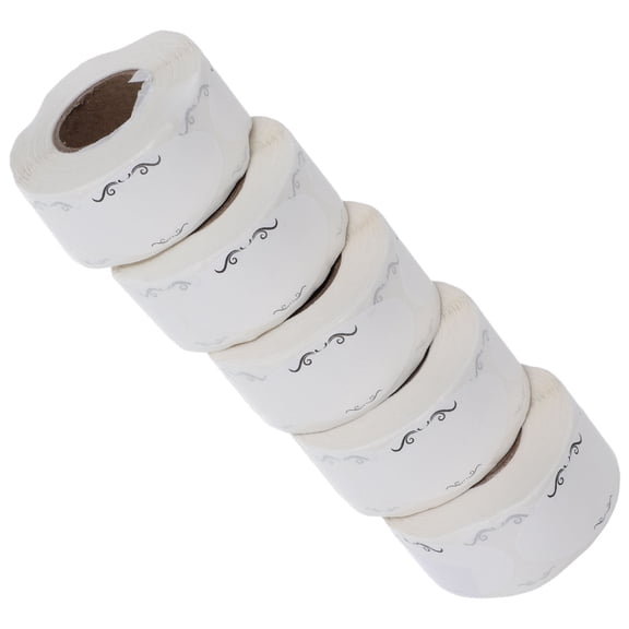 LOLIPPYY Self Adhesive White Paper Labels Roll for Food Jars and Packaging Organization
