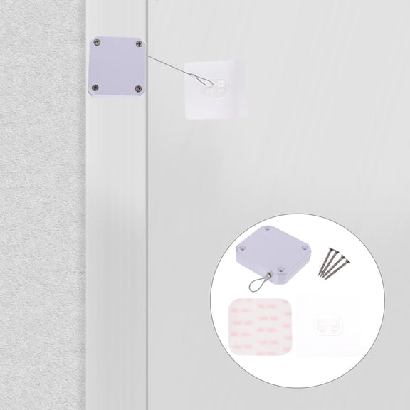 LOLIPPYY Self Closing Door Closer Door Accessory ABS Auto Close Home Safety 1Pcs