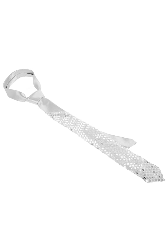 Sequin Necktie Decorative Costume Accessory for Punk Music Party and Festival Wear