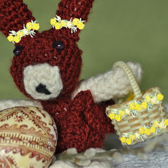 LOLIPPYY Sew On Flower Trim Ribbon Polyester Silk for Arts and Crafts Decoration 1Pack