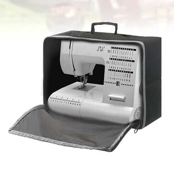 LOLIPPYY Black Oxford Cloth Sewing Machine Bag Case 1 Set Carrying Cover for Daily Use and Storage