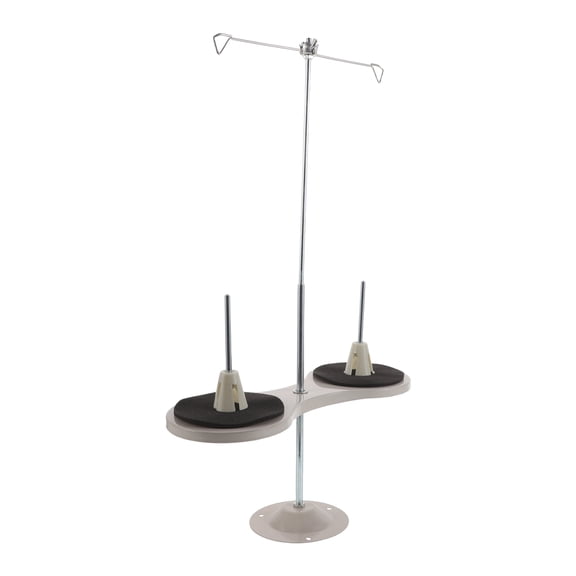 LOLIPPYY Sewing Machine Thread Stand - Metal Cone Thread Holder Rack For 2-Spool Storage - Embroidery Spool Organizer For Flat Bed Sewing Bobbin And Ribbon