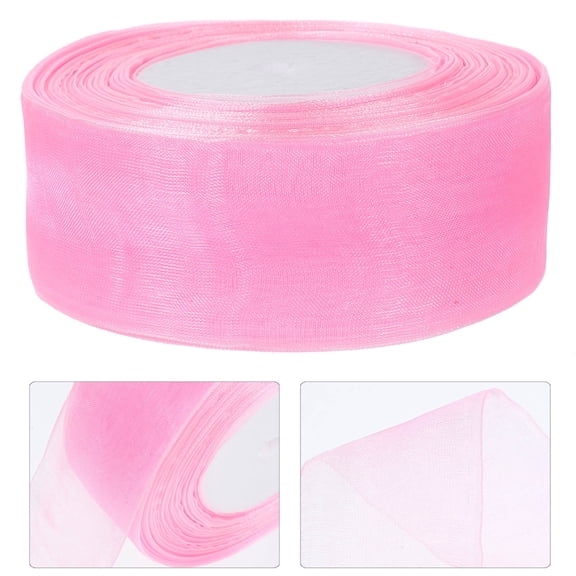 LOLIPPYY Sheer Black Ribbon Decorative Bow for Boxes, Crafting, and Packaging - 1 Piece