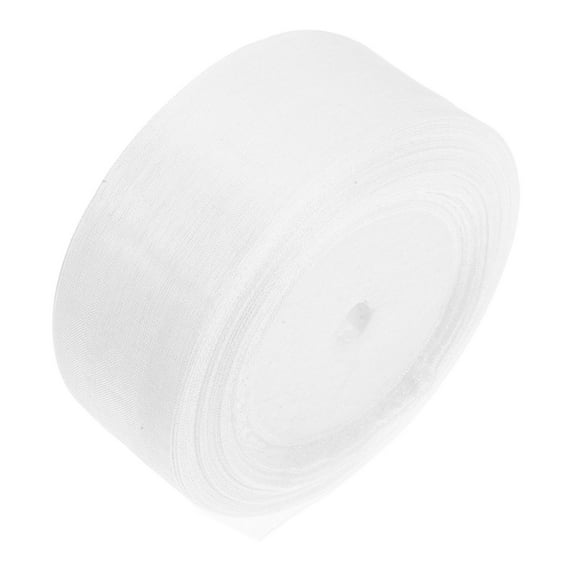 LOLIPPYY Sheer Ribbon Ribbons White Floral Arrangements Graduation 1Pack