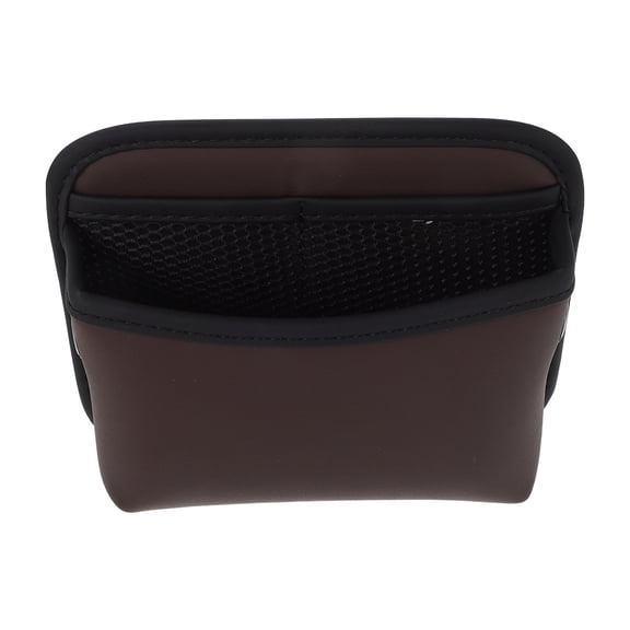 LOLIPPYY Side Storage Pockets Car Trash Bin For Drivers Light Brown 1Pack