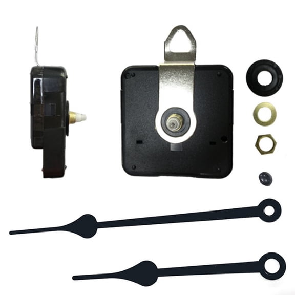 LOLIPPYY Silent Clock Movement Black Quartz for DIY Projects 1Pack