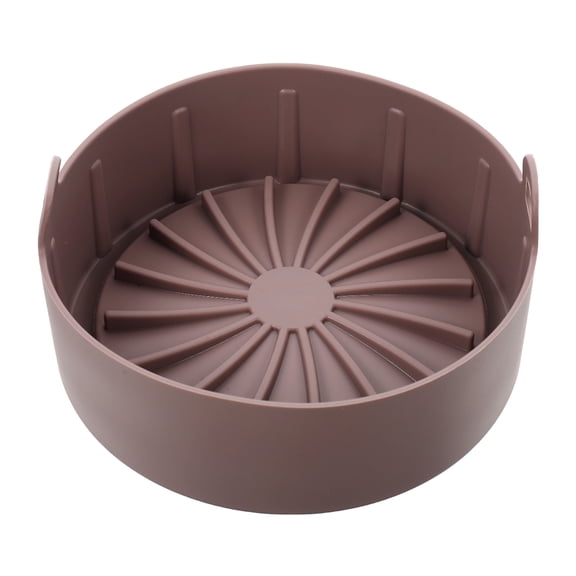 LOLIPPYY Nonstick Silicone Air Fryer Basket Liner in Coffee Color for Easy Food Release and Home Kitchen Use