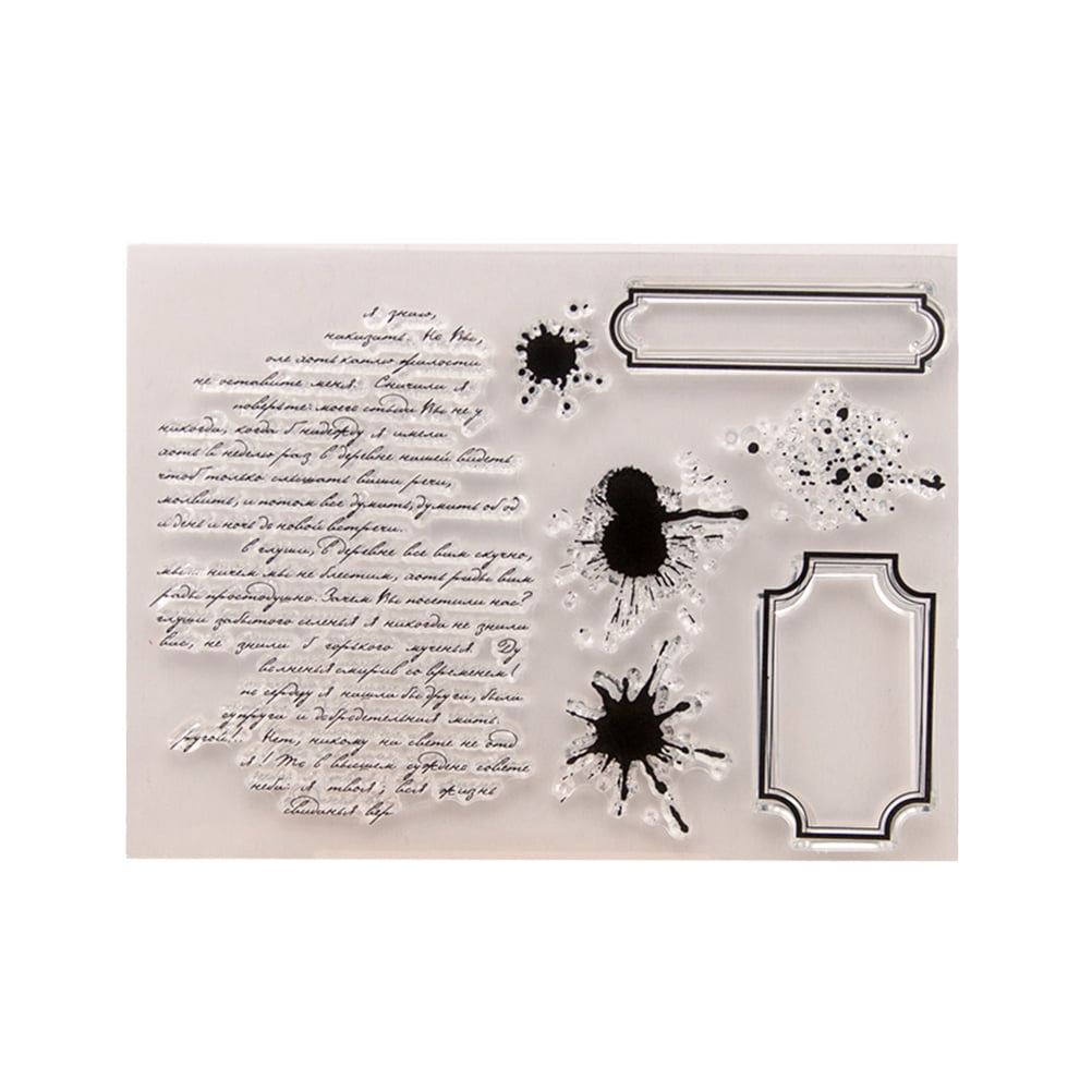 LOLIPPYY Silicone Clear Stamps Cling Seal Sheet Rubber Stamps For ...