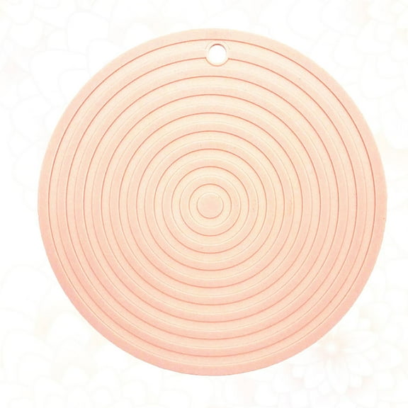 LOLIPPYY Silicone Heat Insulation Table Placemat in Beige for Kitchen Bowl Plate Mat Use