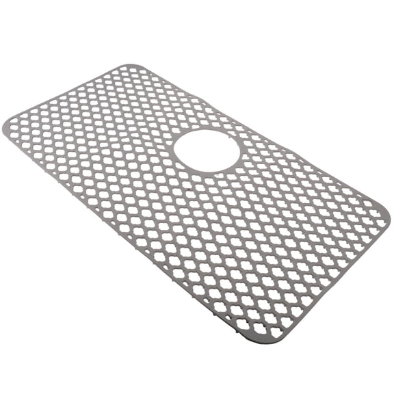 LOLIPPYY Grey Silicone Kitchen Sink Mat Non- Drainage Protector for Dish Drying and Sink